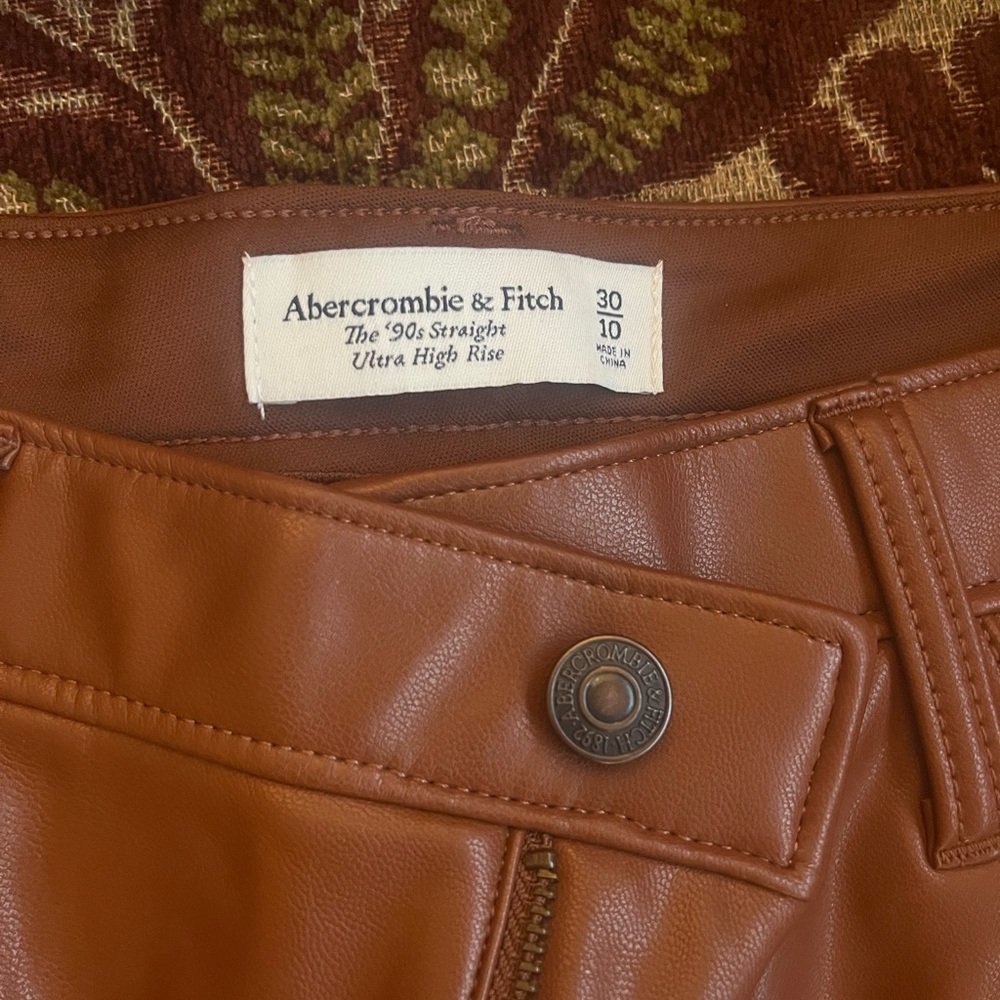 Abercrombie & Fitch Tan Ultra High Rise Pants